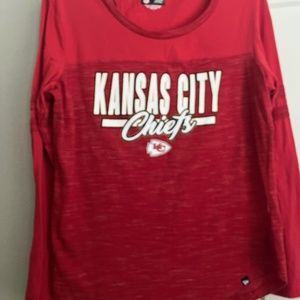 Kansas City Chiefs womens long sleeve top, size large